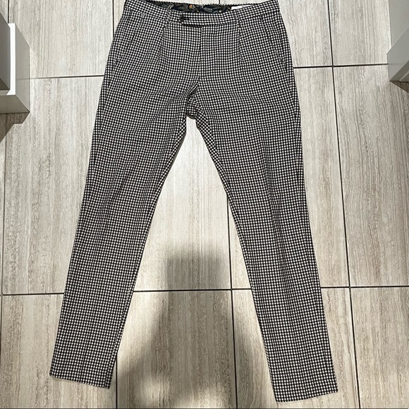 Berwich plaid designer pants. Made in Italy. 100% Cotton. - Picture 1 of 8